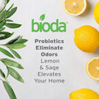Bioda Multi-Purpose Probiotic Enzyme Cleaner and Deodorizer | Professional Strength | Trash Can Deodorizer, Pet Stains and Odors, Drains, Floors, Bathrooms, Toilets | Made in USA | 1 Gallon | 4 Pack