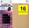 Car Vent Clips Air Freshener Stealth Stix Car Vent Clips that Slip on Vent Blade, 4-Pack/16-Stix (Spring Blossoms)