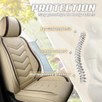 Car Seat Covers Fit for Infiniti g37 2000-2026, Stylish Sport Seat Covers, Waterproof Wear-Resistant Premium Nappa Leather Car Seat Cover.(2 Pcs Front/Beige)