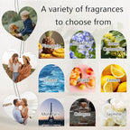 Custom Air Fresheners with Picture, Personalized Photo Air Freshener for Car Wardrobe Bathroom Hanging Ornaments (Heart-)