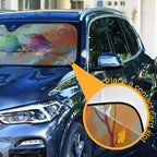 xigua Three Birds Car Windshield Sunshade Foldable Front Window Sun Visor Protector for Car,SUV,Truck - Keep Vehicle Cool,55 x 27.6 Inch