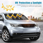 Skull Car Windshield Sun Shade Foldable Sunshade Front Window Cover Sun Visor Protector Accessories (59x27.5 inches)