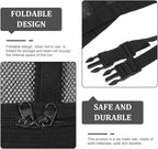 UPKOCH Car Roof Storage Bag with Double Zipper, 70x50cm Black Strap Car Ceiling Net Organizer Pouch for SUV and Truck Cargo, Sturdy Interior Auto Storage Solution for Travel and Camping