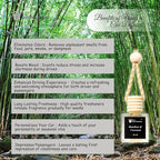 Gift Paradise® Bamboo & Coconut Car Air Freshener – Set of 3 (10 ml Each) – Long-Lasting Hanging Aromatherapy Diffuser for Car, Closet & Office – Clean Spa Scent – Velvet Gift Bag Included