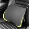 Lumbar Support Pillow for Car, Lower Back Support for Driving Seat Memory Foam Lumbar Pillow for Office Chair - Back Pain Relief for Car Seat, Wheelchair (Dark Gray)