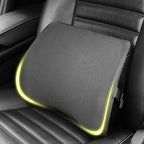 Lumbar Support Pillow for Car, Lower Back Support for Driving Seat Memory Foam Lumbar Pillow for Office Chair - Back Pain Relief for Car Seat, Wheelchair (Dark Gray)