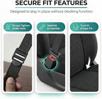 FH Group Car Seat Covers High Back Classic Cloth Front Pair Set with Gift, Easy to Install - Universal Fit for Cars, Trucks & SUVs (Black) FB102102