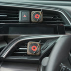 Record Player Car Vent Clips Air Freshener Retro Style Album Cover Car Air Conditioning Outlet Clip Fragrance Diffuser Car Interior Decoration Accessories, Wood Grain