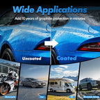 Ceramic Coating for Cars, 20H Graphene Ceramic Coating for Auto Detailing, High Gloss Anti-Scratch Nano Coat Kit, 10 Years Hydrophbic Mirror Paint Protection (70ML)