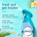 Febreze Air Mist, Air Freshener Spray, Odor Fighting Room Spray, Deodorizer for Home Bathroom Kitchen Office Apartment Dorm Room Classroom, Bora Bora Waters Scent, 8.1oz (Pack of 2)