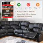 Leather Stains and Dye Liquid Red Recoloring Balm Dashboard Fabric Sneaker Shoes Boots Jacket Bag Purse Vinyl Acrylic Paint Boat Car Seats Wood Furniture Couch Fade Scratches Repair Kit Color Restorer