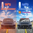 CHILL·TEK Funny Car Windshield Sun Shade Umbrella, American Flag Car Sun Shade Umbrella, Block UV Rays Heat Foldable Windshield Umbrella Sun Visor Protector - Keep Vehicle Cool for Cars SUV