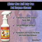 Mister Max Anti Icky Poo Enzyme Cleaner Spray Combo - Pet Urine Odor Remover & Tough Stain Remover with P-Bath (Urine Pre-Treat Conditioner)