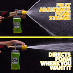 Chemical Guys Big Mouth Max Release Foam Cannon and Blueberry Snow Foam Car Wash Soap, 64 fl oz - Car, Truck, SUV, RV & Boat Wash, Soap Cannon for Pressure Washer, 34 oz Bottle - 2 Items
