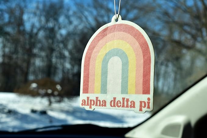 Alpha Delta Pi - Rainbow Air Freshener - 2/Pack - Flowers & Sunshine Scent