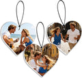 Bemaystar Custom Air Fresheners with Picture – Custom Double Sided Photo Car Air Freshener, Personalized Air Freshener for Car Wardrobe Bathroom and Hanging Ornaments (Heart)