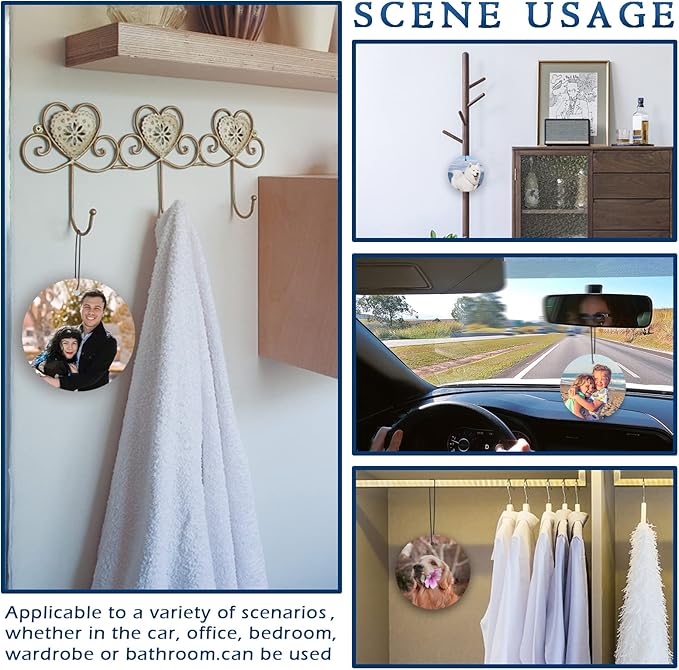 Custom Air Freshener for Car - Personalized Air Freshener for Car with Photo, Smell Air Fresheners with Picture for Hanging Ornaments (Unique Scented Gift)
