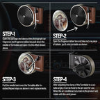 WOCOCN Customized Photo Car Air Freshener, Double-Sided Record Player Design, Unique Turntable Vinyl Shape,Meaning Gifts for Dad, Mom, Friends, Colleagues（9pcs）