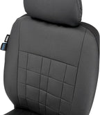 Champlus Car Seat Covers, Premium Leather Ultra Comfort and Thick 2 Front Seat Covers, Universal Fit Automotive Sedan Cars, SUVs, Trucks, Mini Vans, Airbag Compatible, Easy to Install
