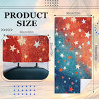 1 Pack Car Towel Seat Covers with Storage Bag, Multifunctional Towel for Gym Outdoor Sport, Picnic, Beach, Pet Dog Travel,Non-Slip Washable Car Seat Protector (Starry)