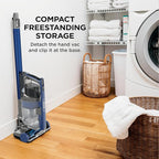 Shark Cordless Vacuum Cleaner with HEPA Filter, Lightweight, Portable, Rechargeable, Powerful Pet Hair Pickup, Removable Handheld, Crevice Tool, Dusting Brush, 50-min Runtime, Blue, IZ363HT