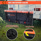 Car Roof Top Rooftop Cargo Carrier Bag cu ft Cubic feet Waterproof for All Cars with/Without Rack, Includes Anti-Slip Mat, 10 Reinforced Straps, 6 Door Hooks, Luggage Lock (20 Cubic Feet Hitch)
