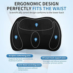 Lumbar Support Pillow for Car, Memory Foam Back Support Lumbar Pillow for Car, Gaming, Office Chair, Ergonomic for Lower Back Pain Relief, Softness Breathable Removable Mesh Cover, Black
