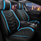CTDS Car Seat Covers for Chevy Tahoe 2000-2026, Stylish Sport Seat Cover, Premium Nappa Leather Car Seat Cover. Automobile Seat Covers Sets.(Standard 2 Seats/Black Blue)