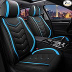 CTDS Car Seat Covers for Nissan Sentra 2000-2026, Stylish Sport Seat Cover, Premium Nappa Leather Car Seat Cover. Automobile Seat Covers Sets.(Standard 2 Seats/Black Blue)