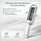 Pet Hair Remover Roller- Pet Hair Removal Tool with Strong Grip for Effortless Cleaning- Pet Hair Roller Lifts Fur from Clothes, Furniture & Car- Keep Your Home Fur-Free with Easy Cat Hair Lint Roller