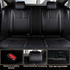 AOMSAZTO Custom Fit Seat Covers for Honda Civic Sedan 2016-2021 (EX Touring,LX-P,Sport) Premium Comfort Faux Leather Car Seat Covers Black