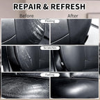 8.5oz Leather Recoloring Balm with 100ml Mink Oil,Black Leather Repair kit for Furniture and Car Interior,Leather Couch Scratch Repair,Leather Dye Paint,Mink Oil for Leather