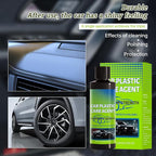 Plastic Restorer for Car Plastic Care Agent kit, Automotive Exterior and Interior Trim Scratch Remover Kit, Bring Plastic, Rubber, and Vinyl Back to Life! Safe Auto Detailing Supplies, 3.38 Fl.oz