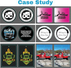 Bulk Custom Air Freshener for Car - Personalized Customized Photo Logo Text Air Freshener, Personalized Scents Smell Freshener with Picture, Customized Cute Car Gifts for Women Men (50 pcs)