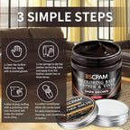 Dark Brown Leather Recoloring Balm with 100ml Mink Oil,Leather Couch Scratch Remover,Leather Repair kit for Vinyl Furniture and Car Interior,Leather Dye Paint,Mink Oil for Leather