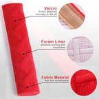 JUSTTOP 2-Pack Universal Car Seat Belt Pads Cover for A More Comfortable Driving, Seat Belt Shoulder Strap Covers Harness Pad for Car Interior Accessories(Red)
