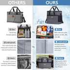 Lifewit Cooler Bag 30/50/60 Cans Collapsible and Insulated Large Lunch Bag Leakproof Soft Cooler Portable Tote for Camping/BBQ/Family Outdoor Activities