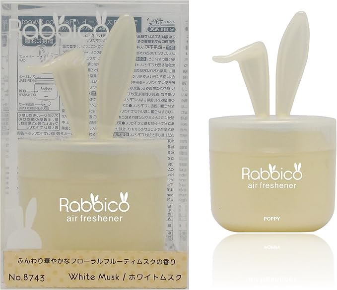 Rabbico Sweet 3 Packs, Rabbit lovely ears shape for Car, Home, Office Air Freshener White Musk Scent - Beautiful mix of floral fruity musk fragrances