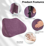 Lumbar Support Pillow for Car, Ergonomic Memory Foam Back Cushion for Driving, Seat Office Chair, Gaming Chair, Lower Back Support for Back Pain Relief, Purple, 1 Pack