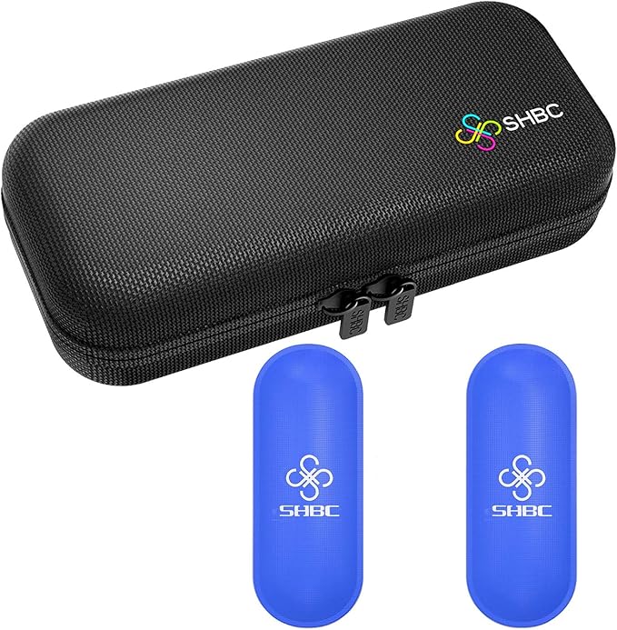 SHBC Insulin Cooler Travel Case for Diabetic Organize Medication Insulated Cooling Bag with 2 Ice Packs Black