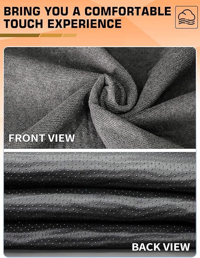 600g Ultra-Thick Waterproof Car Seat Cover Towel - Premium Heavy-Duty Terry Cloth Seat Protector for Gym, Beach, Athletes - Universal Fit, Sweat-Proof & Washable, Non-Slip Gray 1pc