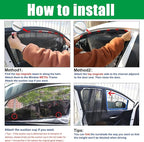 Ovege Car Window Shades Magnetic 2pcs Universal Car Window Screen Mesh Side Window Sun Shade Automotive Window Sunshades for Driver Passenger (Front Seat 2pcs-)