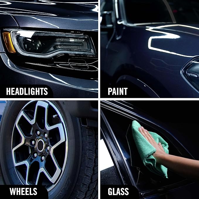 Turtle Wax Hybrid Solutions Ceramic 3-in-1 Car Detailer, Waterless Car Wash, Long-lasting HydrophobicWax Protection and High Gloss Shine, Safe For All Exterior Surfaces, 32 oz (Pack of 3)
