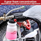 FENG PAI Foam Cannon for Pressure Washer, Car Wash Snow Foam Cannon Lance Pressure Washer Soap Dispenser with Adjustable Thick Foam, 1/4 Quick Connector, 1L