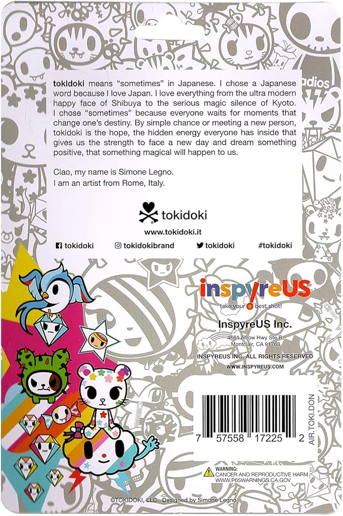 Tokidoki Air Freshener - Donutella - (Vanilla Scent), Pink