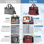 Lifewit Cooler Bag 30/50/60 Cans Collapsible and Insulated Large Lunch Bag Leakproof Soft Cooler Portable Tote for Camping/BBQ/Family Outdoor Activities