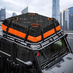 Waterproof Rooftop Cargo Bag, 21 Cubic Feet Heavy Duty Travel Car Roof Storage Bag with Anti-Slip Mat, Foldable Luggage Carrier for SUV Sedan Truck, Ideal for Road Trips Vacations Black