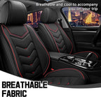 CTDS Car Seat Covers for Nissan Sentra 2000-2026, Stylish Sport Seat Cover, Premium Nappa Leather Car Seat Cover. Automobile Seat Covers Sets.(Standard 2 Seats/Black)