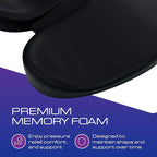 Ergonomic Seat Cushion - Memory Foam Chair Cushions | Gaming Chair Cushions | Office & Car Seat Cushion with Heat Reducing 3D Mesh | Office Chair Cushion for Back Pain - Pain Relief