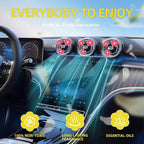 NBTEPEM 6 PCS Daisy Flower Air Vent Clip Car Decoration Accessories Air Conditioning Outlet Clip Car Air Freshener Clip Charm Car Interior Decor(3 cm, 3.3 cm, Red)